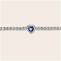 Bracelet Ultima Edizione Woman tennis in Silver BAO1700 BLU